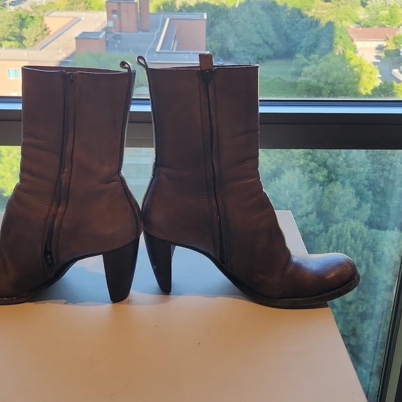 Costume National Brown heeled boots 38.5 - Picture 2 of 4